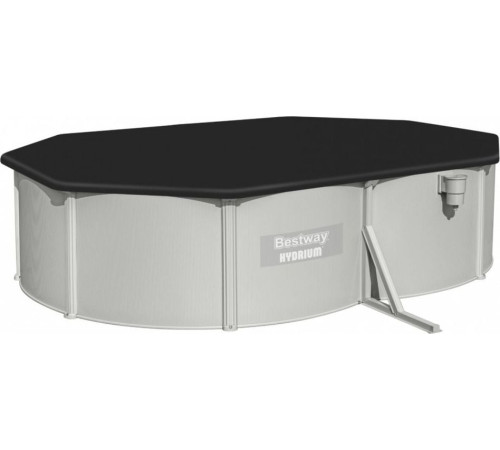 Басейн каркасний овальний 10в1 Bestway 56586 Hydrium 500 x 360 см, світло-сірий Басейн каркасний овальний 10в1 Bestway 56586 Hydrium 500 x 360 см, світло-сірий