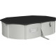 Басейн каркасний овальний 10в1 Bestway 56586 Hydrium 500 x 360 см, світло-сірий