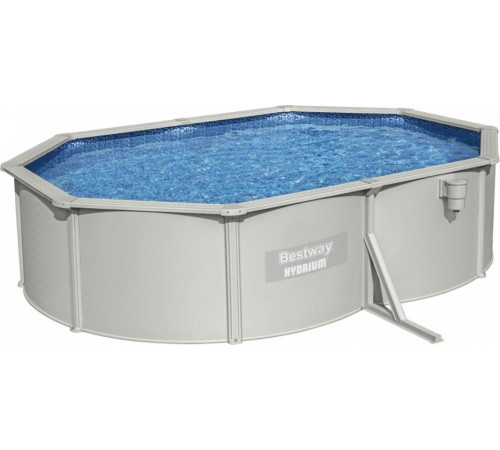 Басейн каркасний овальний 10в1 Bestway 56586 Hydrium 500 x 360 см, світло-сірий Басейн каркасний овальний 10в1 Bestway 56586 Hydrium 500 x 360 см, світло-сірий