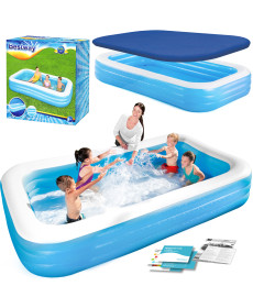 Басейн надувний прямокутний 2в1 Bestway 54009, 305 x 183 x 56 см  