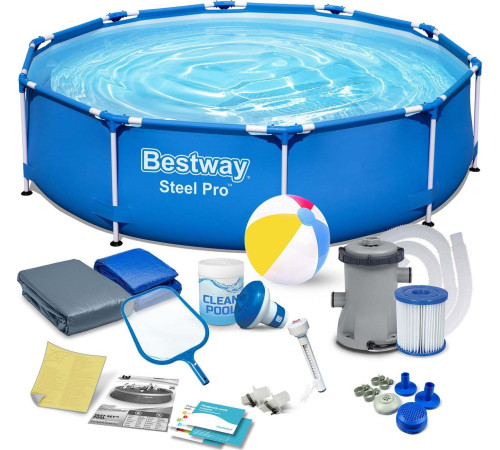Басейн каркасний 15в1 Bestway 56677, 305 x 76 см Басейн каркасний 15в1 Bestway 56677, 305 x 76 см