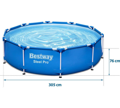 Басейн каркасний 15в1 Bestway 56677, 305 x 76 см Басейн каркасний 15в1 Bestway 56677, 305 x 76 см