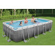 Басейн каркасний прямокутний Bestway Power Steel 549 x 274 x 122 см - сірий