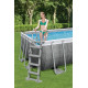 Басейн каркасний прямокутний Bestway Power Steel 549 x 274 x 122 см - сірий