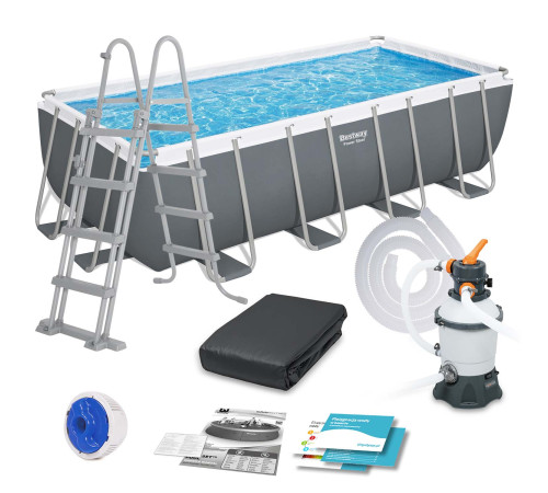 Басейн каркасний прямокутний 11в1 Bestway 56671N, 488 x 244 x 122 см Басейн каркасний прямокутний 11в1 Bestway 56671N, 488 x 244 x 122 см