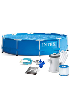 Басейн каркасний 9в1 INTEX 28202GN, 305 x 76 см, синій