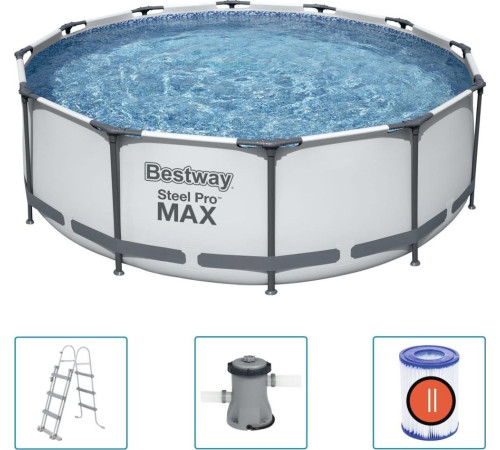 Басейн каркасний 3в1 Bestway 56418 Steel Pro Max 366 см Басейн каркасний 3в1 Bestway 56418 Steel Pro Max 366 см