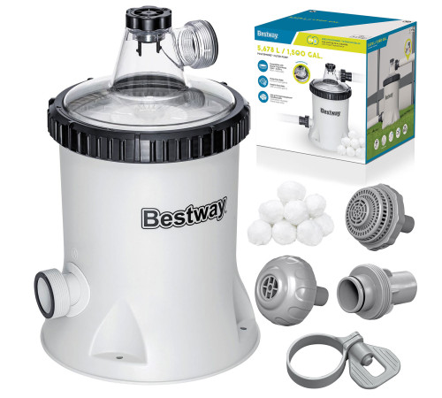 Насос для фільтрації басейну Bestway 58870 5678 л/год Насос для фільтрації басейну Bestway 58870 5678 л/год