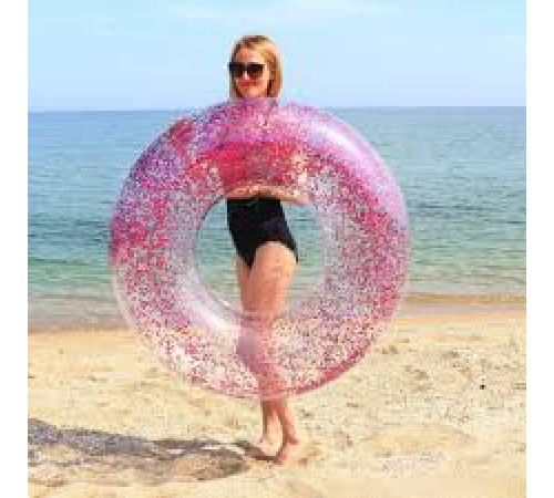 Надувний круг прозорий Intex 56274-pink рожевий Надувний круг прозорий Intex 56274-pink рожевий
