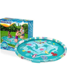 Килимок надувний з розпилювачем Bestway 52487 Sea World, 165 см