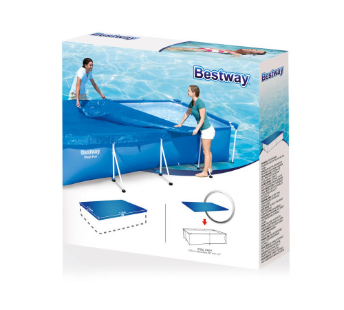 Накриття для каркасного басейну Bestway 58103 224 x 154 см Накриття для каркасного басейну Bestway 58103 224 x 154 см