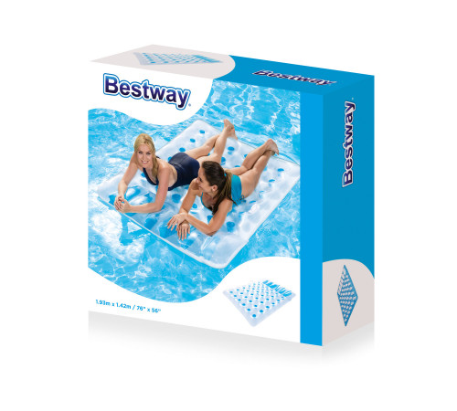 Матрац надувний пляжний двомісний Bestway 43055, 193 x 142 см Матрац надувний пляжний двомісний Bestway 43055, 193 x 142 см