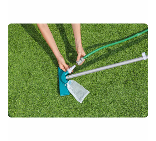 Zestaw do czyszczenia basenu kij 167cm + odkurzacz + siatka Bestway 58013
