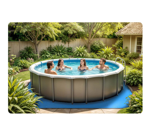 Mata piankowa pod basen puzzle 50 x 50 cm 8 szt