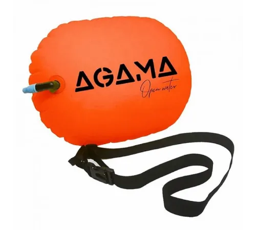 Плавальний буй Agama OPEN WATER 7 л - помаранчевий