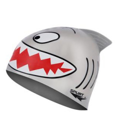Шапочка для плавання SPURT ANIMAL SHARK сіра