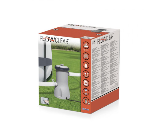 Фільтр-насос Bestway Flowclear 3028 л/ч, 40 Вт Фільтр-насос Bestway Flowclear 3028 л/ч, 40 Вт