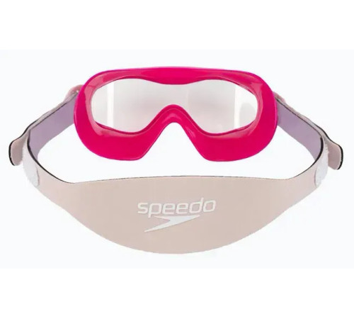 Окуляри-маска для плавання дитячі Speedo SEA SQUAD MASK JU, рожево-сірі