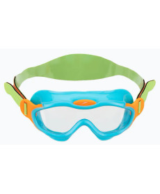 Окуляри-маска для плавання дитячі Speedo SEA SQUAD MASK JU, зелено-бірюзові