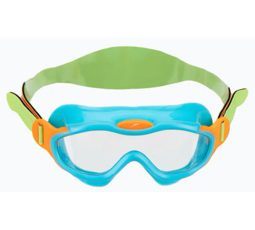 Окуляри-маска для плавання дитячі Speedo SEA SQUAD MASK JU, зелено-бірюзові