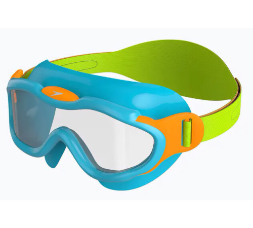 Окуляри-маска для плавання дитячі Speedo SEA SQUAD MASK JU, зелено-бірюзові