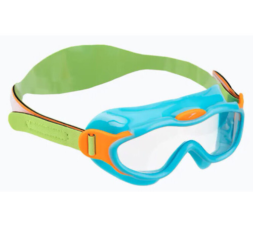 Окуляри-маска для плавання дитячі Speedo SEA SQUAD MASK JU, зелено-бірюзові