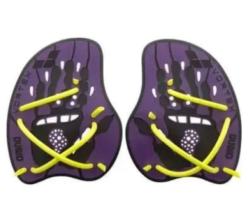 Лопатки для плавання Arena VORTEX EVOLUTION HAND PADDLE розмір L, фіолетово-жовтий