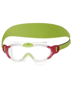 Окуляри-маска для плавання Speedo SEA SQUAD MASK JU, рожево-зелені