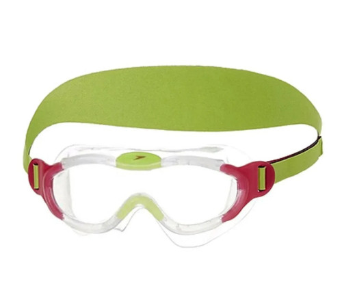 Окуляри-маска для плавання Speedo SEA SQUAD MASK JU, рожево-зелені