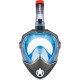 Повнолицьова маска Aqua Speed BRIZO 8739 розмір S/M, чорно-синя