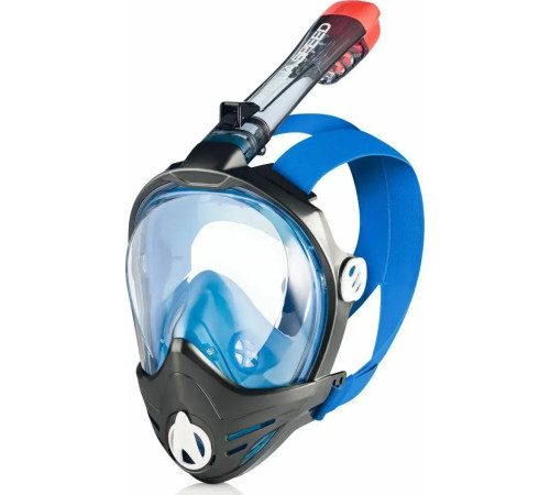 Повнолицьова маска Aqua Speed DRIFT 7090 розмір L/XL, чорно-синій