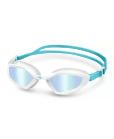 Окуляри для плавання Aqua Speed RAVEN MIRROR 61425, біло-блакитні