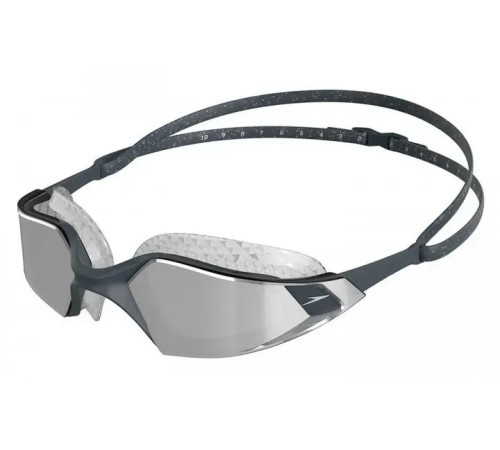 Окуляри для плавання Speedo AQUAPULSE PRO MIRROR GOG AU GREY/SILVER, чорно-сірі