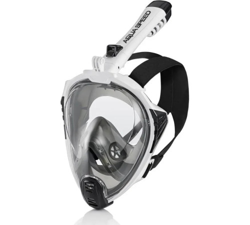 Повнолицьова маска Aqua Speed DRIFT 7087 розмір S/M, чорно-біла