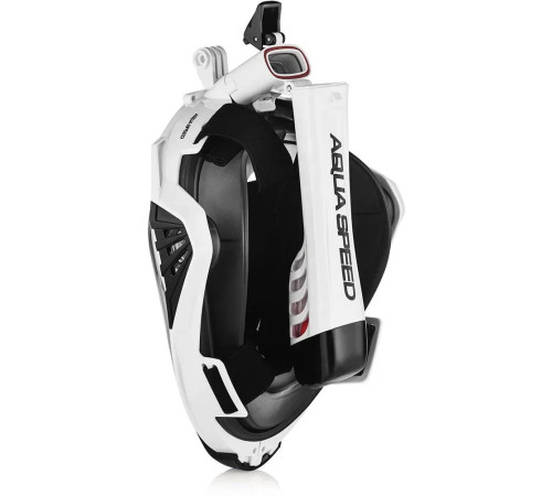 Повнолицьова маска Aqua Speed DRIFT 7087 розмір S/M, чорно-біла