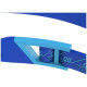Окуляри для плавання дитячі Speedo FASTSKIN HYPER ELITE MIRROR JU, сині