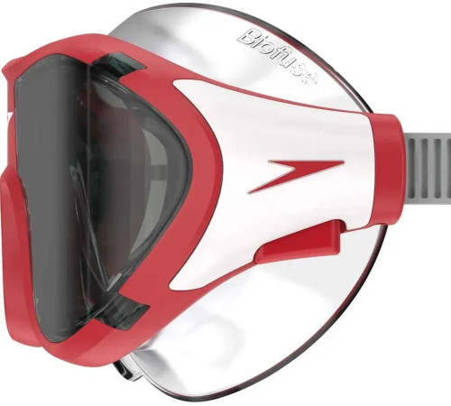 Окуляри для плавання Speedo JUNIOR BIOFUSE 2.0 MASK, червоно-сірі