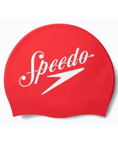 Шапка для плавання Speedo SLOGAN PRT CAP AU, червоно-білий