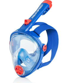 Повнолицьова маска дитяча Aqua Speed SPECTRA 2.0 KID 7079 розмір S, синьо-оранжева