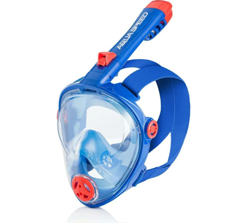 Повнолицьова маска дитяча Aqua Speed SPECTRA 2.0 KID 7079 розмір S, синьо-оранжева