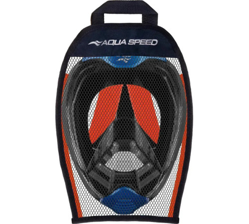 Повнолицьова маска Aqua Speed VEIFA ZX 9856 розмір S/M, чорно-оранжева