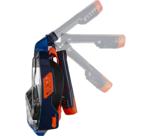 Повнолицьова маска Aqua Speed VEIFA ZX 9856 розмір S/M, чорно-оранжева