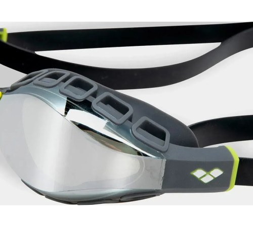 Окуляри для плавання Arena AIR SONIC MIRROR, чорно-сірі