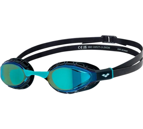 Окуляри для плавання Arena AIR SONIC MIRROR, чорно-бірюзові