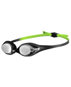 Окуляри для плавання дитячі Arena SPIDER JR MIRROR, чорно-зелені