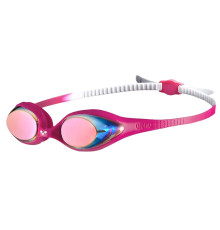 Окуляри для плавання дитячі Arena SPIDER JR MIRROR, біло-рожеві
