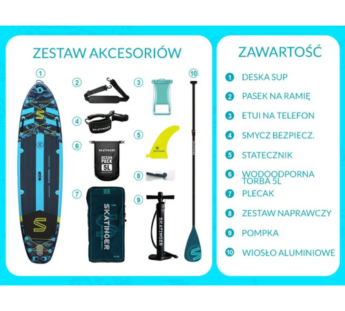Надувна SUP дошка (Сапборд) Skatinger Asiaticus 350 Надувна SUP дошка (Сапборд) Skatinger Asiaticus 350