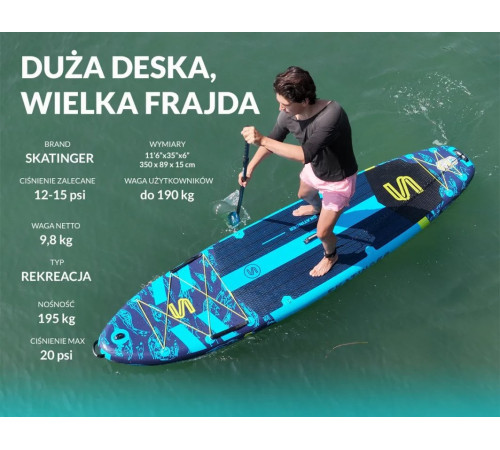 Надувна SUP дошка (Сапборд) Skatinger Asiaticus 350 Надувна SUP дошка (Сапборд) Skatinger Asiaticus 350