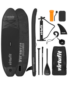 Надувна SUP дошка (Сапборд) VIRTUFIT OCEAN 275, чорна