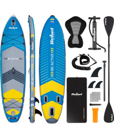 Надувна SUP дошка (Сапборд) Rebel Active RBA-4507 335 синьо-сіра